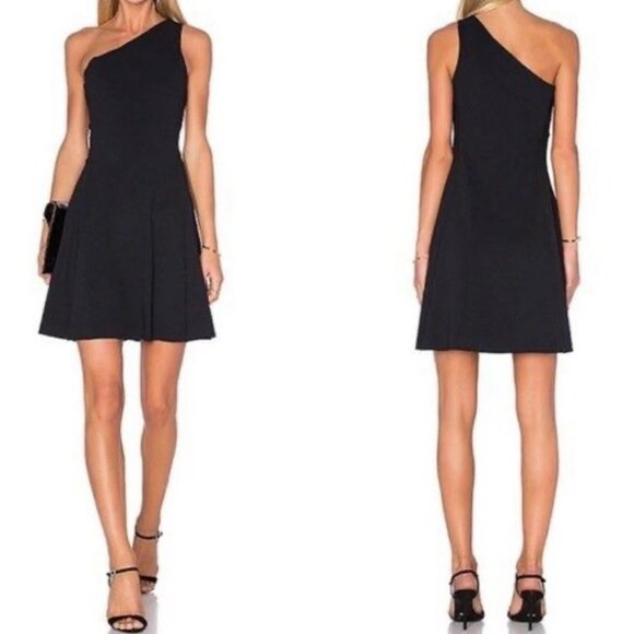 Theory Midnight One-Shoulder Dress - Picture 1 of 3